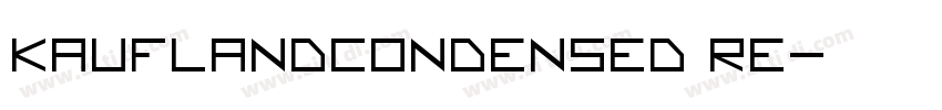 KauflandCondensed Re字体转换